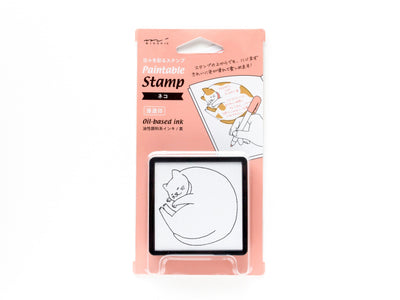 Paintable stamp -cat-