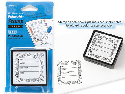 Paintable Stamp Self-Inking Rubber Stamp / Midori DESIGNPHIL – bungu