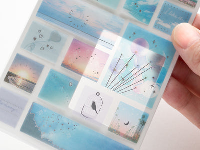 Tracing translucent sticker -Frames Story "sky"-
