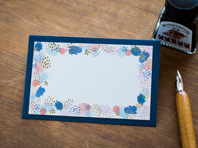 mini message card set -paint pattern-