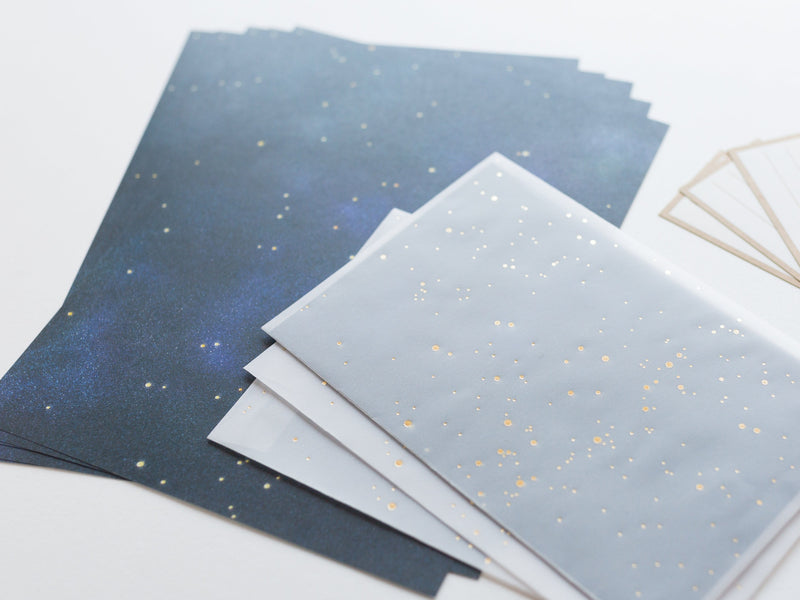 Translucent  Scenery Letter set -Night sky and stars-