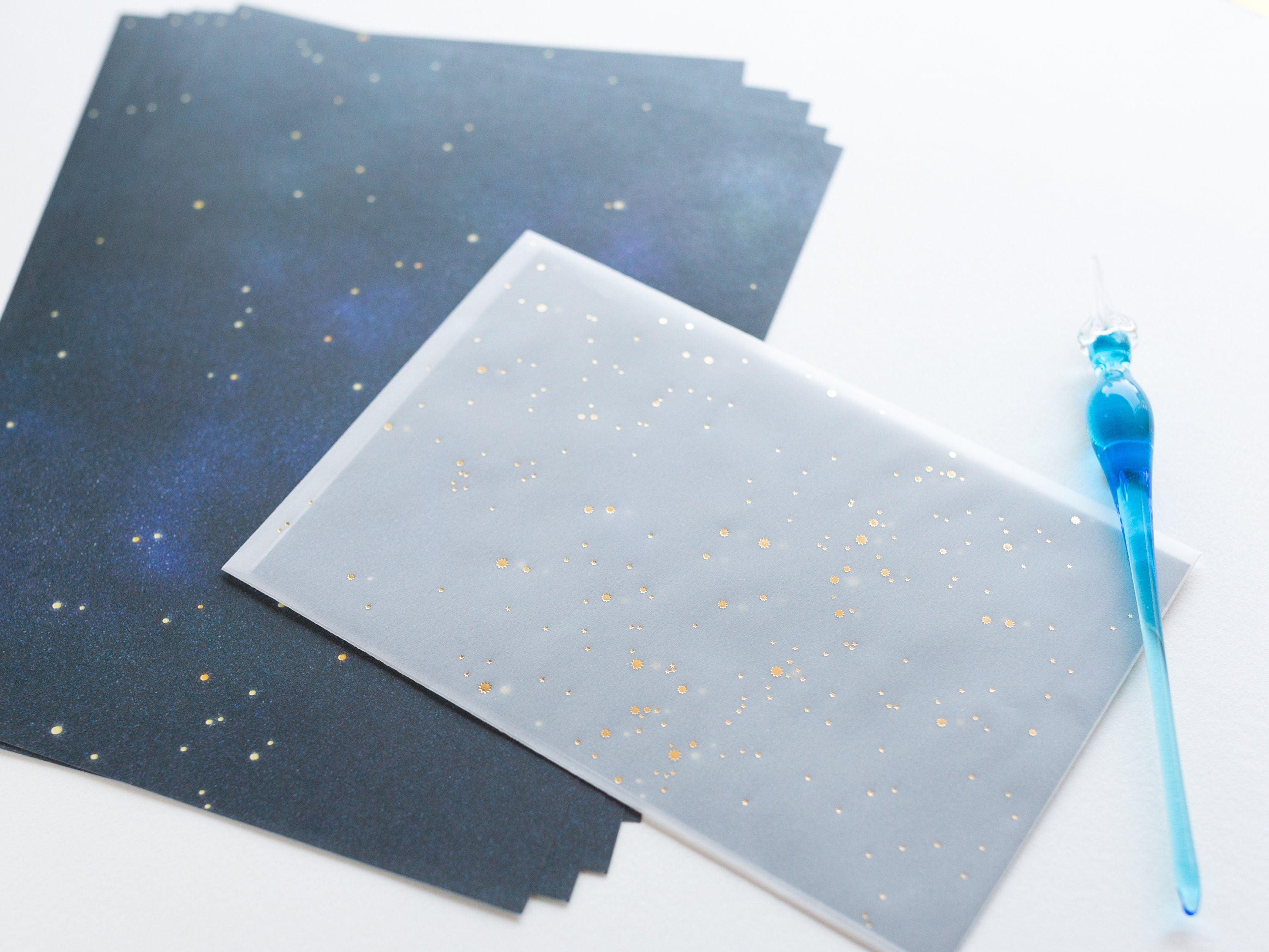 Translucent Scenery Letter set -Night sky and stars- – Fantastic Japan
