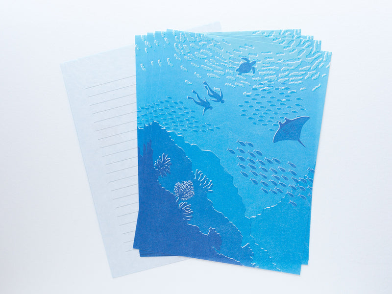 Translucent  Scenery Letter set -Sea-