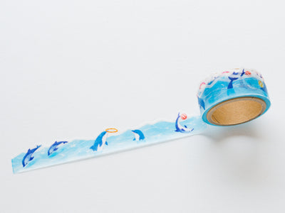 Die-cut Masking Tape -dolphin show-
