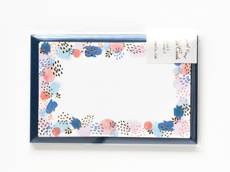 mini message card set -paint pattern-