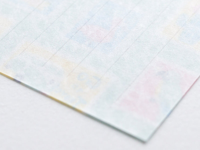 Japanese style washi letter set -summer stamps-