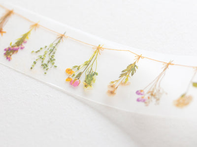 PET film Clear tape -floral garland-