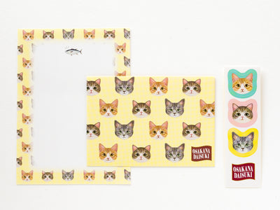 Mini letter set -Cats face-
