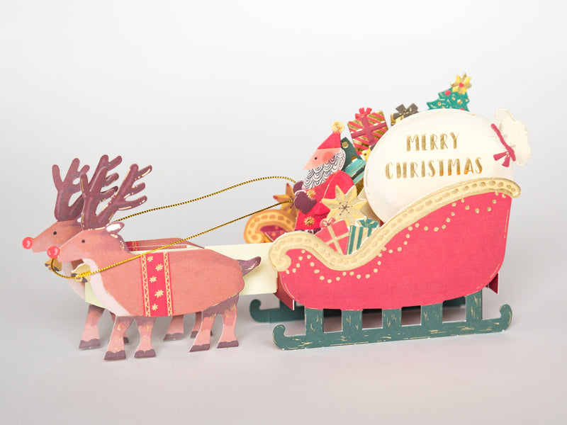 Christmas card "Toy Pop-up card -reindeer-"
