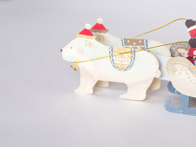 Christmas card "Toy Pop-up card -polar bear-"
