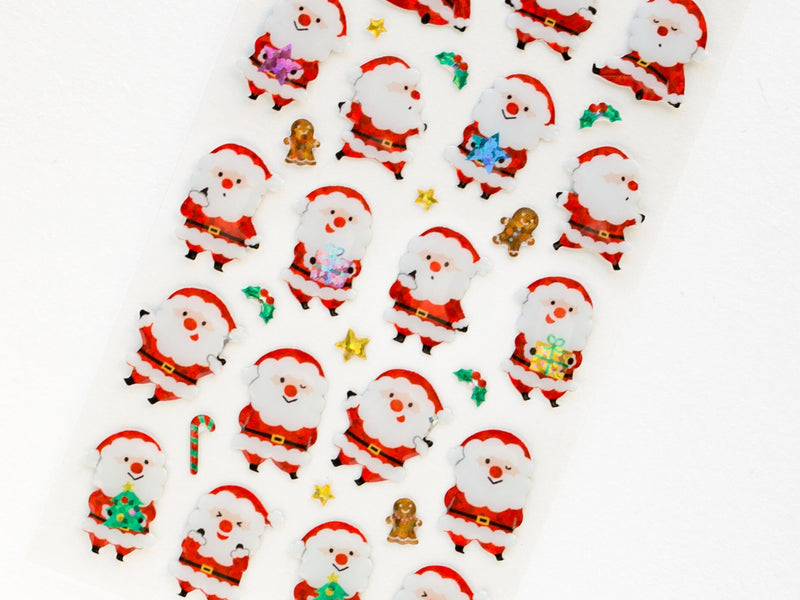 Christmas 3D gel Sticker -chubby Santa Claus-