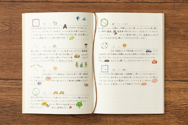 Midori stickers for diary "flowers", mini stickers, Japanese sticker for planner, diary, journal, snail mail, hobonichi techo