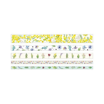 Tiny washi tape set in a small box -flower-