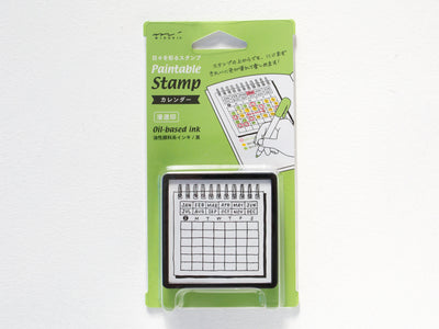 Paintable stamp -calendar-