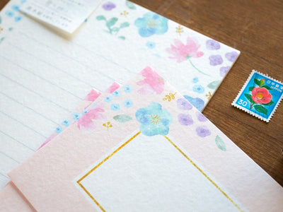 Washi letter set -Gently flowers-