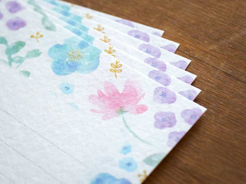 Washi letter set -Gently flowers-