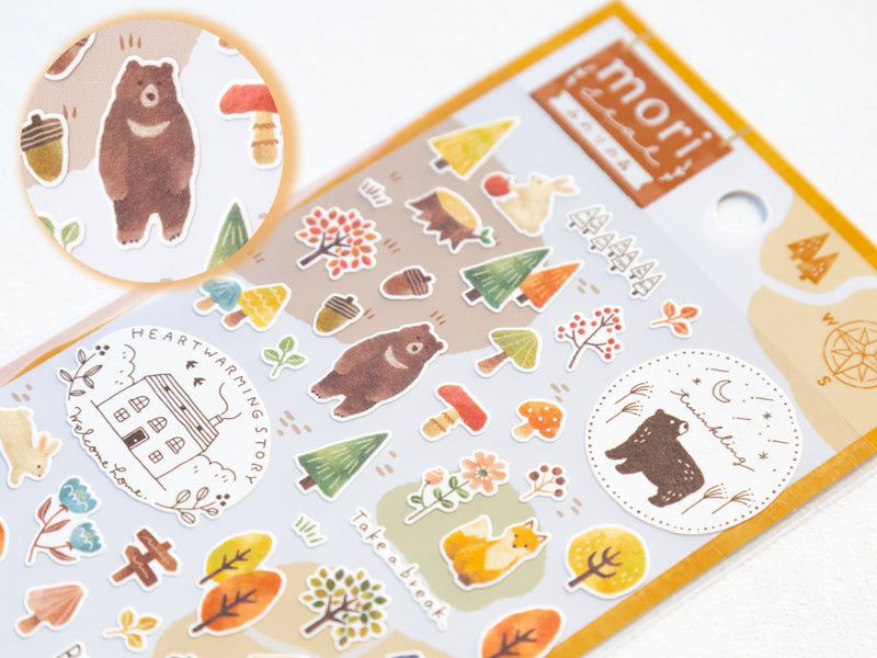 Sticker -Four seasons in the forest "harvest autumn"-