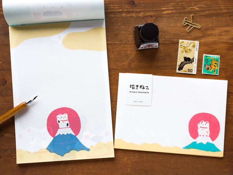 Letter Pad and Envelopes -Maneki-neco -