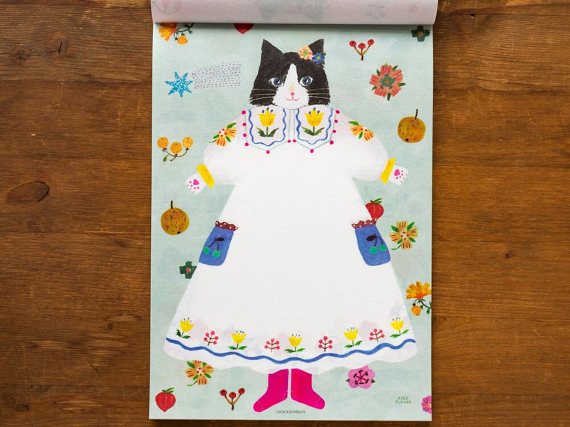 Letter Pad and Envelopes -cat and onepiece-