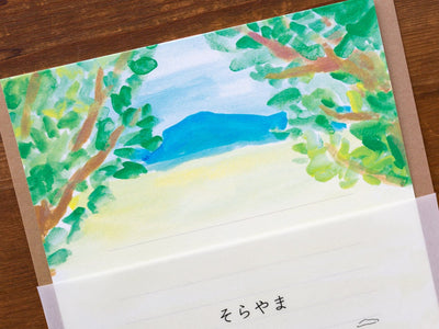 Letter set -Sky and Sea series- "distant mountain"-