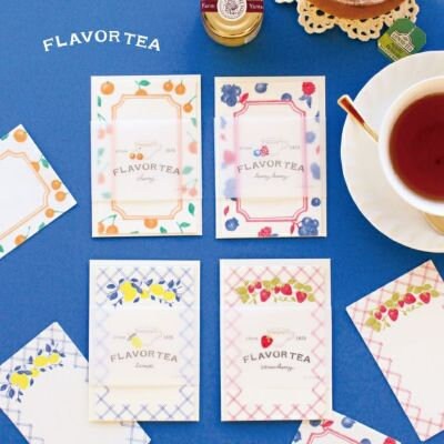 Washi mini letter set -flavor tea strawberry-