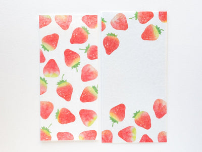 Japanese style washi letter set -strawberries-