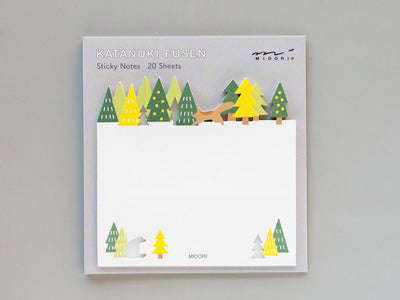 Die-cut Sticky Notes -forest-
