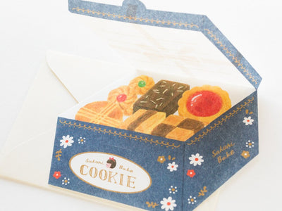 Washi mini letter set  -cookie box- /FURUKAWA SHIKO/ Japanese writing letter set /made in Japan