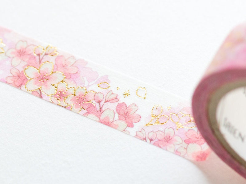 Gold Foil  Masking Tape -Color of cherry blossoms- / kamiiso sansho / SAIEN / Japanese stationery/ made in Japan