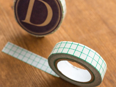 Classiky washi tape -Squared green- / Item No 45019-12 /