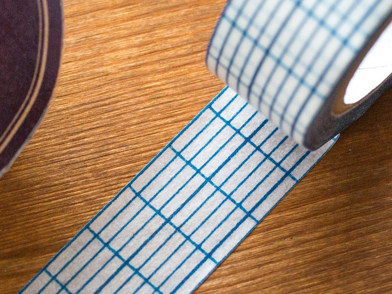 Classiky washi tape -Squared indigo- /Item No 45019-14 /