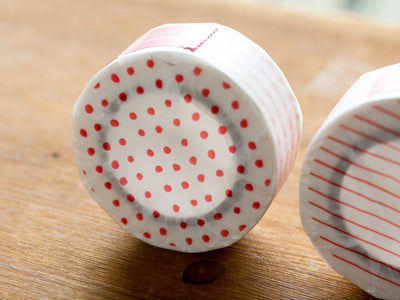 Classiky washi tape -red dots- / Item No 45634-01 /