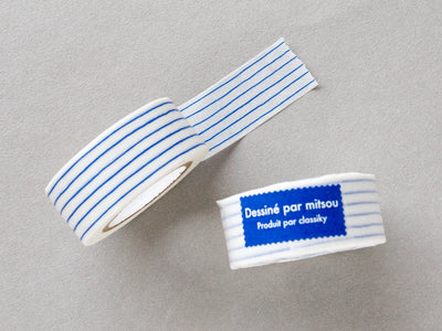 Classiky washi tape -blue line-  / Item No 45634-04 /
