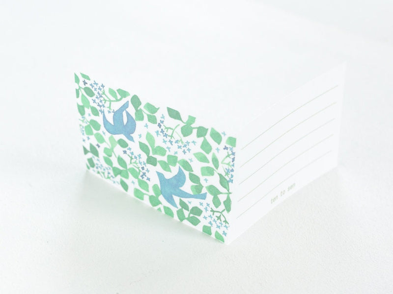 Classiky folded mini card -message bird-