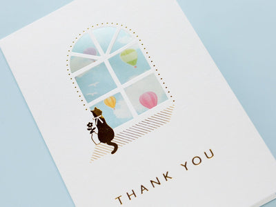 Thank you card -blue sky-