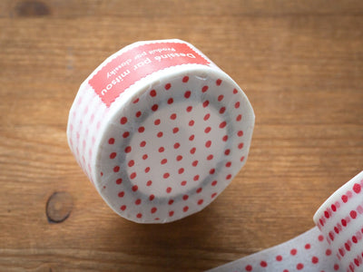 Classiky washi tape -red dots- / Item No 45634-01 /