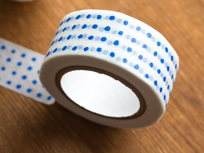 Classiky washi tape -blue dots- / No 45634-02 /
