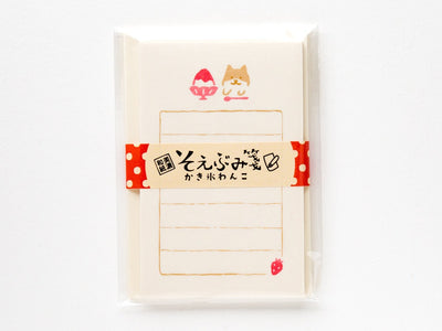 2022 limited ** Washi mini letter set -Shiba dog and shaved ice-