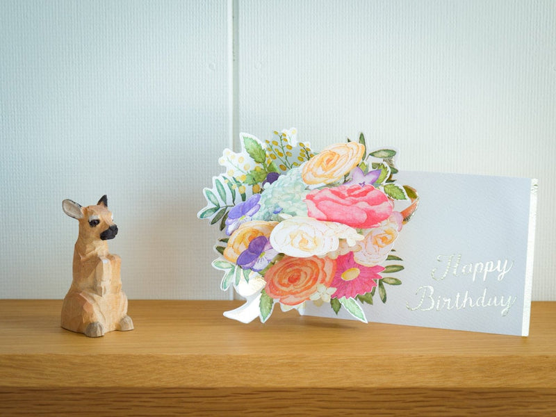 Pop-up birthday Card -bouquet-