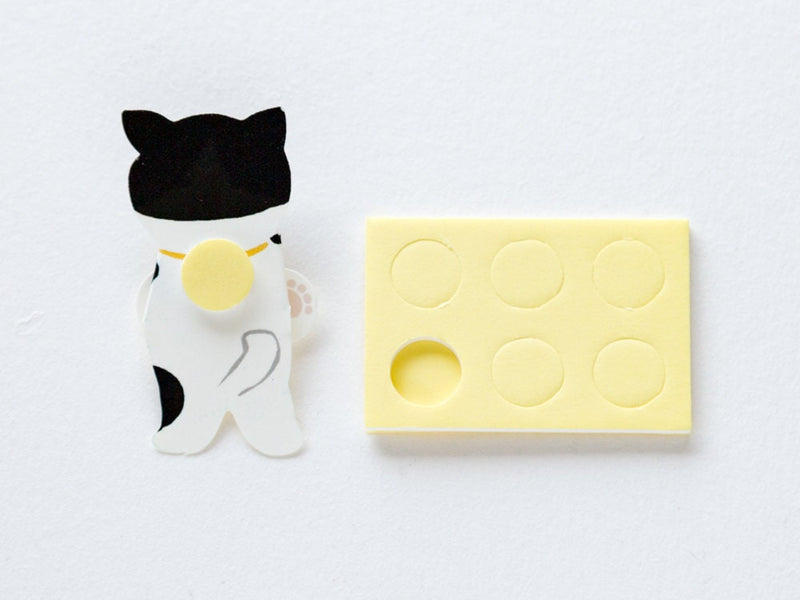 mini mini die-cut card -cat hug-