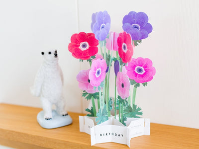 Birthday Blooming card -Anemone-
