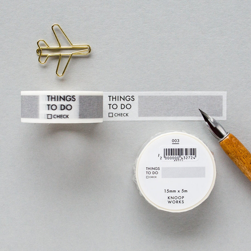 Writable-Perforated Washi Tape -Things To Do mini-