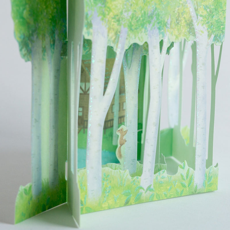 Greeting card  -birch forest-