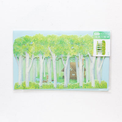 Greeting card  -birch forest-