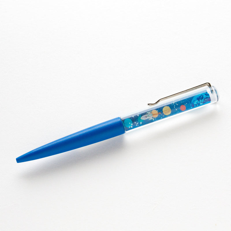 Floating action ball-point pen -planet-