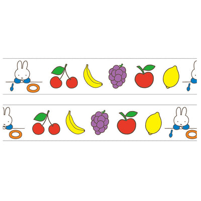 Dick Bruna tearable Clear Masking Tape -fruits-  ※Miffy doll is not  included※
