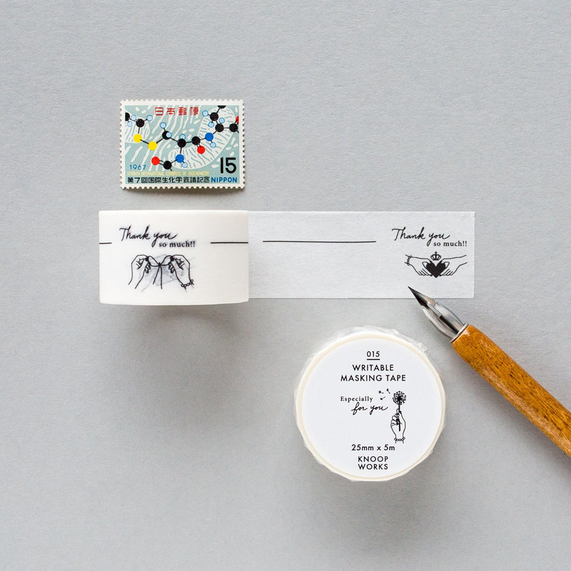 Writable-Perforated Washi Tape -Thank you so much-