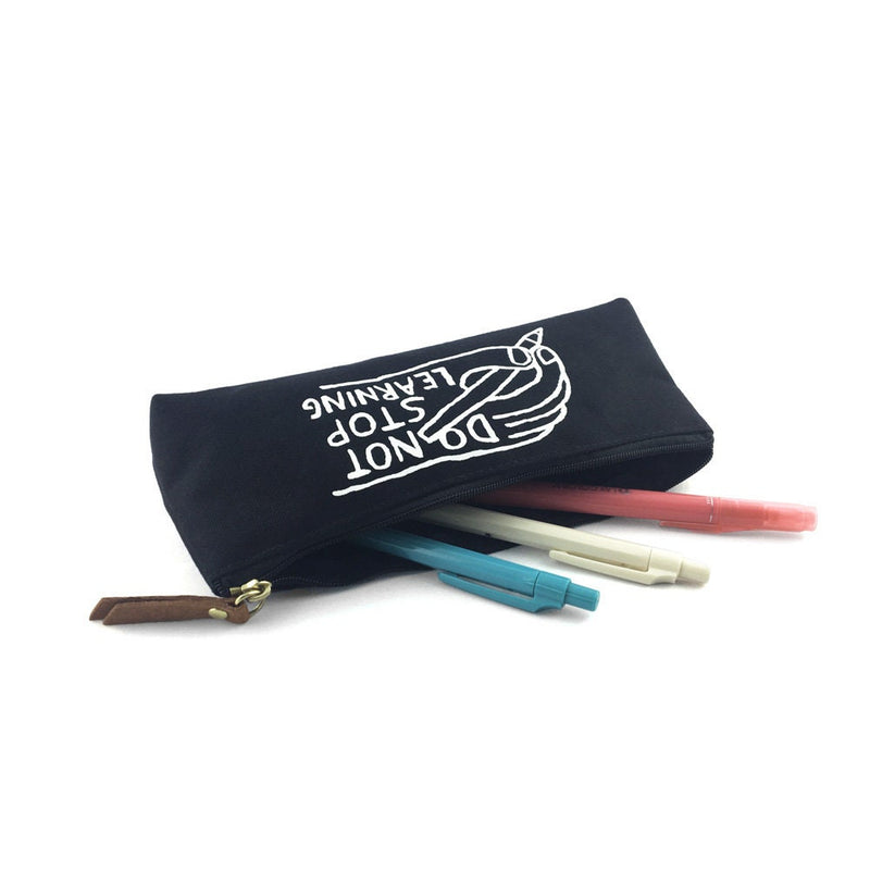 Pencil case -Do not stop learning-