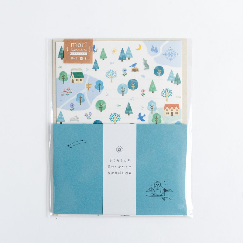 Letter set -Four seasons in the forest "winter shooting star" -