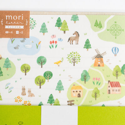 Letter set -Four seasons in the forest "spring breeze" -